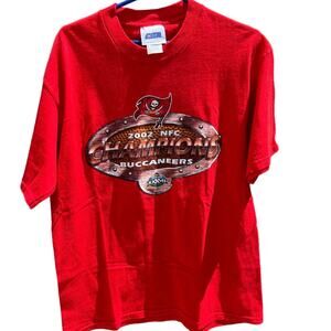 Tampa Bay Buccaneers Vintage 2002 NFC Champions CSA Superbowl Shirt Mens Large